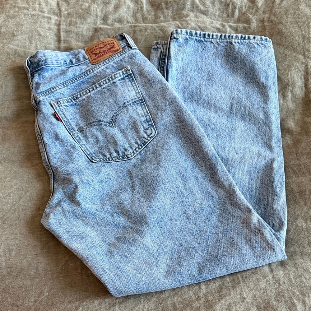 Levi's Light Wash Blue Straight Leg Jeans
